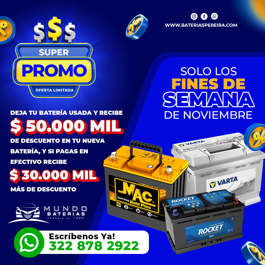 promocion noviembre mundo baterias